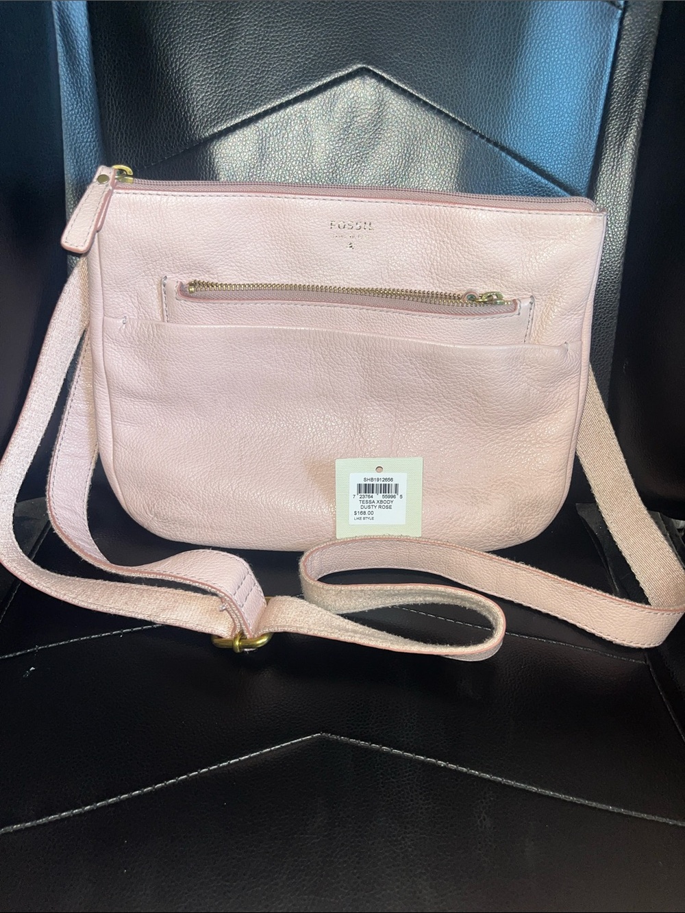 Fossil NWT Tessa Crossbody in Dusty Rose
